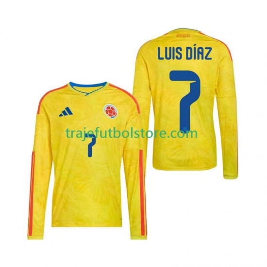 Camiseta 1ª Colombia Luis Diaz 7 Hombre Copa Mundial 2026 ML