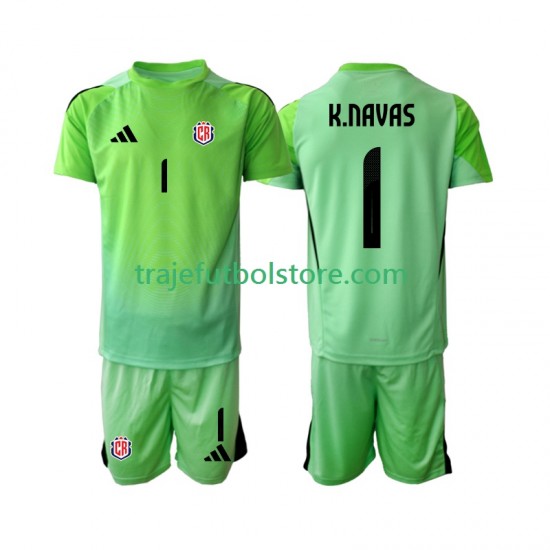 Camiseta 1ª Costa Rica Keylor Navas 1 Portero Niño 2025 Manga Corta