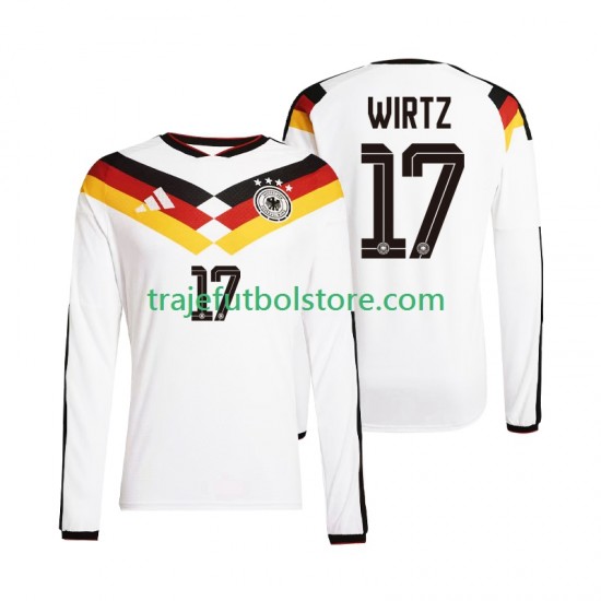 Camiseta 1ª Alemania Florian Wirtz 17 Hombre Copa Mundial 2026 ML