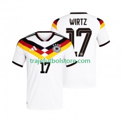 Camiseta 1ª Alemania Florian Wirtz 17 Hombre Copa Mundial 2026 Manga Corta