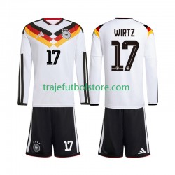 Camiseta 1ª Alemania Florian Wirtz 17 Niño Copa Mundial 2026 ML