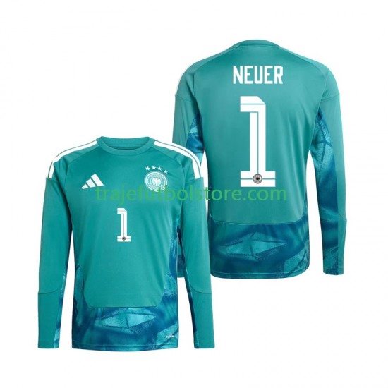 Camiseta 1ª Alemania Manuel Neuer 1 Portero Hombre Copa Mundial 2026 ML