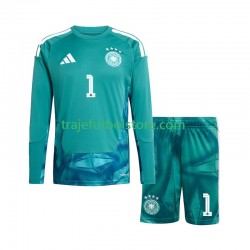 Camiseta 1ª Alemania Manuel Neuer 1 Portero Niño Copa Mundial 2026 ML