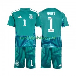Camiseta 1ª Alemania Manuel Neuer 1 Portero Niño Copa Mundial 2026 Manga Corta