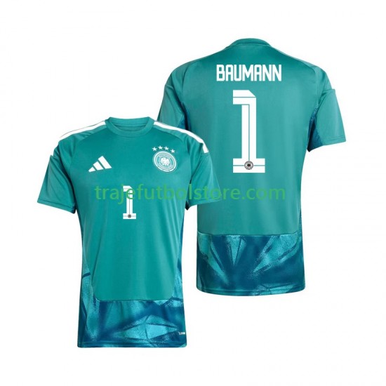 Camiseta 1ª Alemania Oliver Baumann 1 Portero Hombre Copa Mundial 2026 Manga Corta