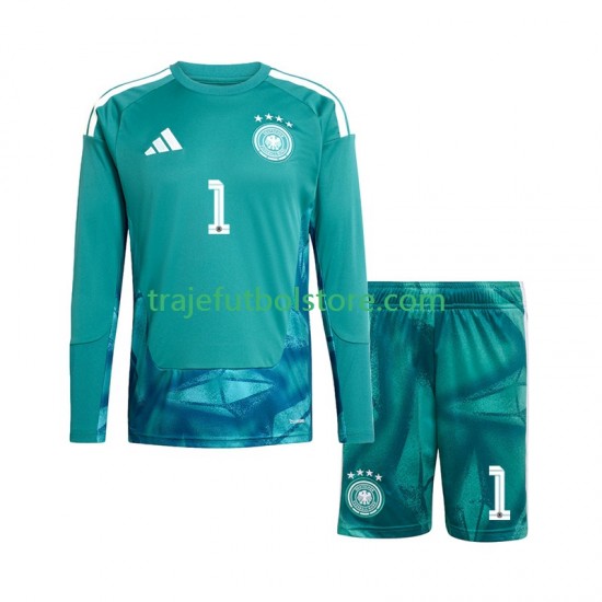 Camiseta 1ª Alemania Oliver Baumann 1 Portero Niño Copa Mundial 2026 ML