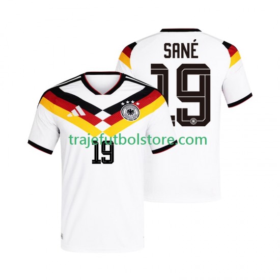 Camiseta 1ª Alemania Leroy Sane 19 Hombre Copa Mundial 2026 Manga Corta