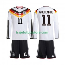 Camiseta 1ª Alemania Woltemade 11 Niño Copa Mundial 2026 ML