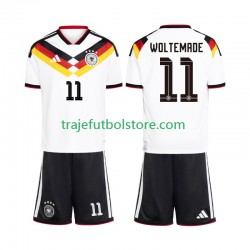 Camiseta 1ª Alemania Woltemade 11 Niño Copa Mundial 2026 Manga Corta