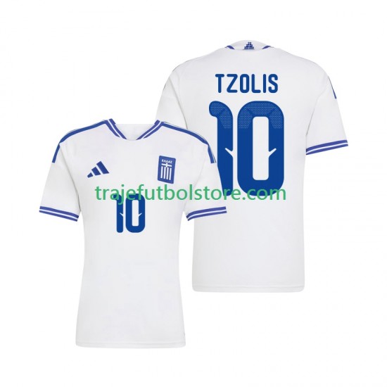 Camiseta 1ª Grecia Christos Tzolis 10 Hombre 2026 Manga Corta