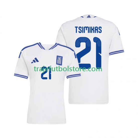 Camiseta 1ª Grecia Konstantinos Tsimikas 21 Hombre 2026 Manga Corta