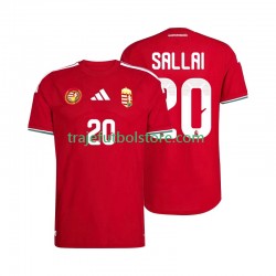 Camiseta 1ª Hungría Sallai 20 Hombre Copa Mundial 2026 Manga Corta