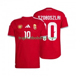 Camiseta 1ª Hungría Szoboszlai 10 Hombre Copa Mundial 2026 Manga Corta