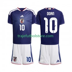 Camiseta 1ª Japón Ritsu Doan 10 Niño Copa Mundial 2026 Manga Corta