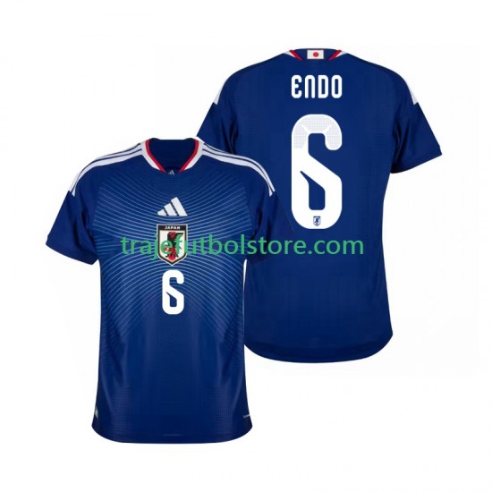 Camiseta 1ª Japón Wataru Endo 6 Hombre Copa Mundial 2026 Manga Corta