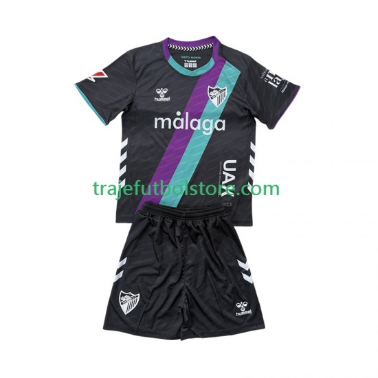 Camiseta 2ª Málaga CF Niño 2025-2026 Manga Corta