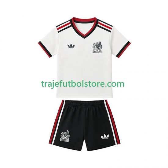Camiseta 2ª México Niño Copa Mundial 2026 Manga Corta