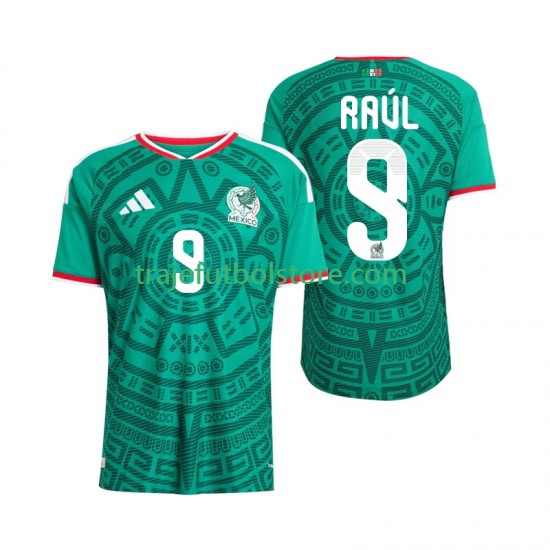Camiseta 1ª México Raul Jimenez 9 Hombre Copa Mundial 2026 Manga Corta