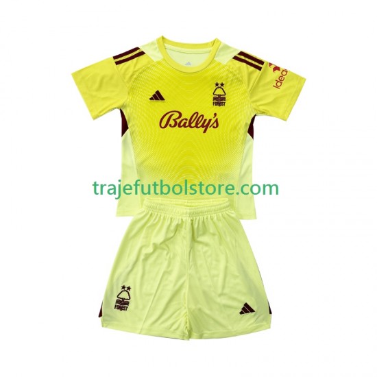 Camiseta 1ª Nottingham Forest Portero Niño 2025-2026 Manga Corta