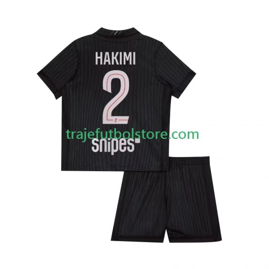 Camiseta 4ª Paris Saint-Germain Achraf Hakimi 2 Niño 2025-2026 Manga Corta