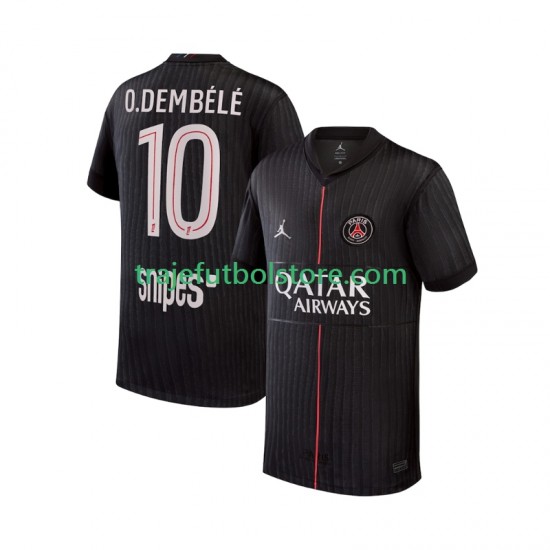Camiseta 4ª Paris Saint-Germain Ousmane Dembele 10 Hombre 2025-2026 Manga Corta