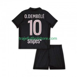 Camiseta 4ª Paris Saint-Germain Ousmane Dembele 10 Niño 2025-2026 Manga Corta