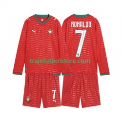 Camiseta 1ª Portugal Cristiano Ronaldo 7 Niño Copa Mundial 2026 ML