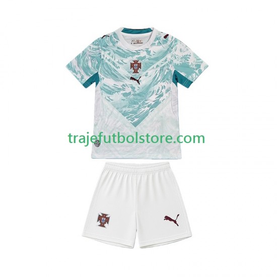 Camiseta 2ª Portugal Niño Copa Mundial 2026 Manga Corta