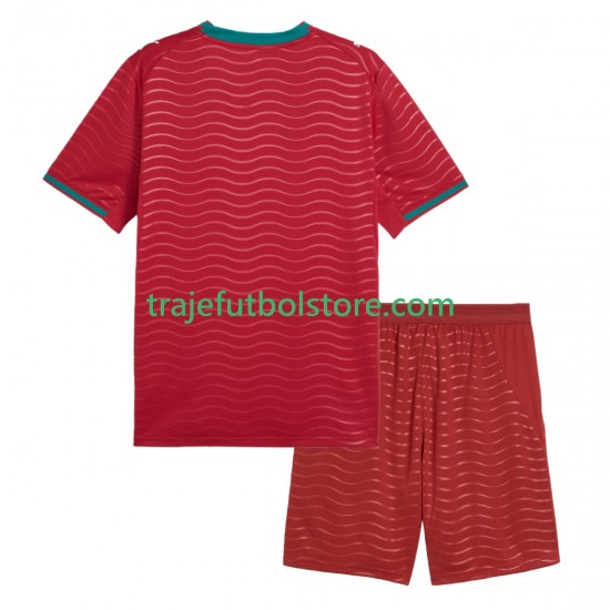 Camiseta 1ª Portugal Niño Copa Mundial 2026 Manga Corta
