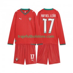 Camiseta 1ª Portugal Rafael Leao 17 Niño Copa Mundial 2026 ML