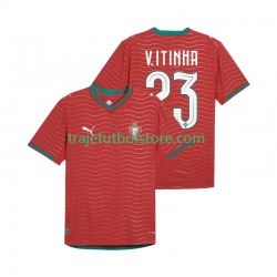 Camiseta 1ª Portugal Vitinha 23 Hombre Copa Mundial 2026 Manga Corta