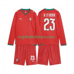 Camiseta 1ª Portugal Vitinha 23 Niño Copa Mundial 2026 ML