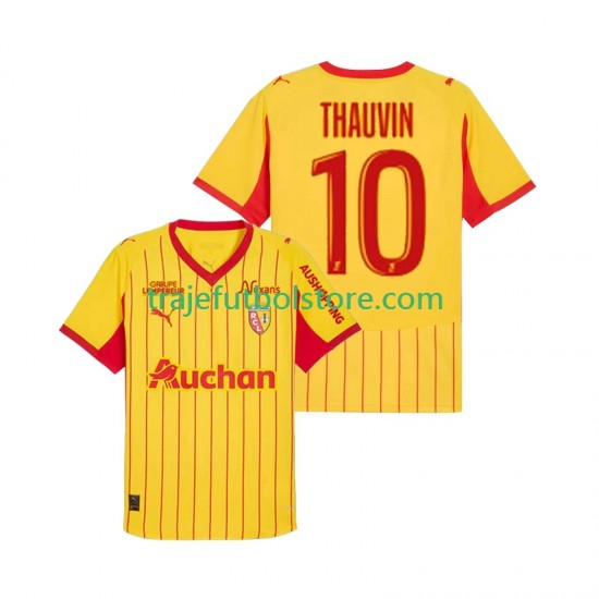 Camiseta 1ª RC Lens Florian Thauvin 10 Hombre 2025-2026 Manga Corta