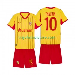Camiseta 1ª RC Lens Florian Thauvin 10 Niño 2025-2026 Manga Corta
