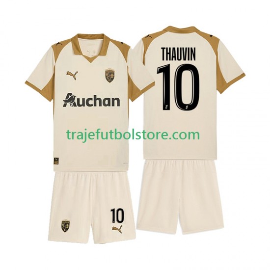 Camiseta 3ª RC Lens Florian Thauvin 10 Niño 2025-2026 Manga Corta