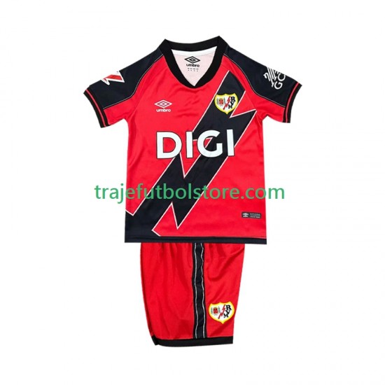 Camiseta 2ª Rayo Vallecano Niño 2025-2026 Manga Corta