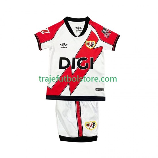 Camiseta 1ª Rayo Vallecano Niño 2025-2026 Manga Corta