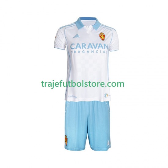 Camiseta 1ª Real Zaragoza Niño 2025-2026 Manga Corta
