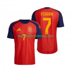 Camiseta 1ª España Ferran Torres 7 Hombre Copa Mundial 2026 Manga Corta