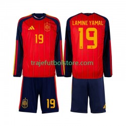 Camiseta 1ª España Lamine Yamal 19 Niño Copa Mundial 2026 ML