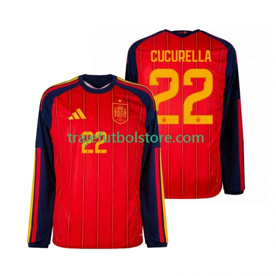 Camiseta 1ª España Marc Cucurella 22 Hombre Copa Mundial 2026 ML