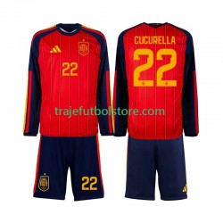 Camiseta 1ª España Marc Cucurella 22 Niño Copa Mundial 2026 ML