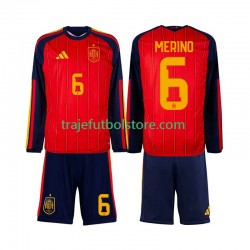 Camiseta 1ª España Mikel Merino 6 Niño Copa Mundial 2026 ML