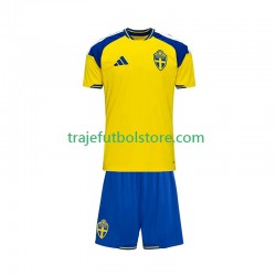 Camiseta 1ª Suecia Niño 2026 Manga Corta