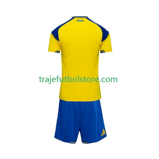Camiseta 1ª Suecia Niño 2026 Manga Corta
