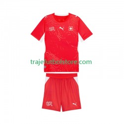 Camiseta 1ª Suiza Niño Copa Mundial 2026 Manga Corta