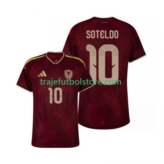 Camiseta 1ª Venezuela Yeferson Soteldo 10 Hombre 2026 Manga Corta
