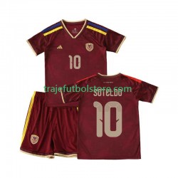 Camiseta 1ª Venezuela Yeferson Soteldo 10 Niño 2026 Manga Corta