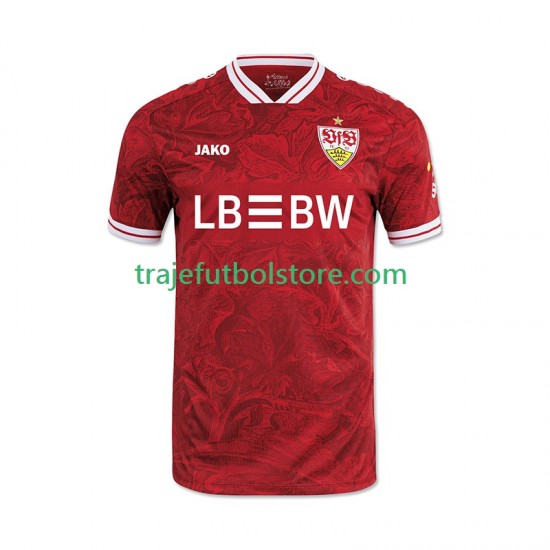 Camiseta 2ª VfB Stuttgart Hombre 2025-2026 Manga Corta