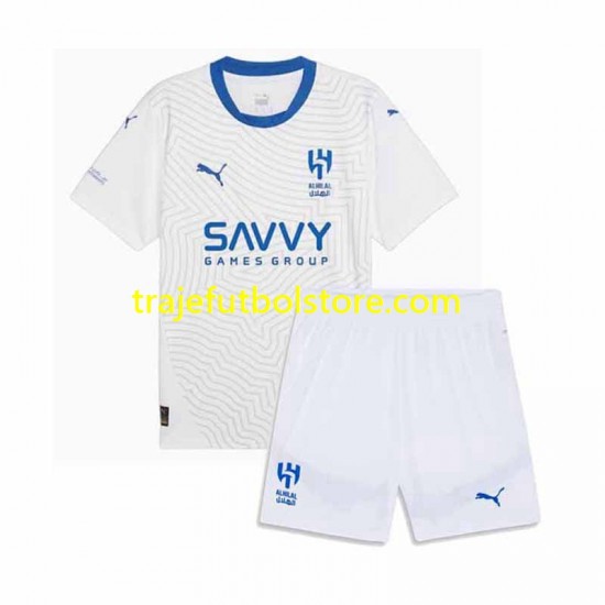 Camiseta 2ª Al-Hilal Niño 2024-2025 Manga Corta
